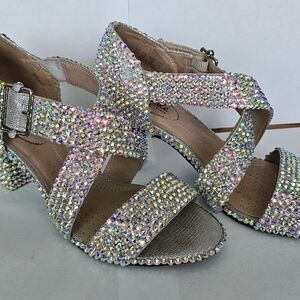 Elegant Silver Rhinestone Women's Sandals